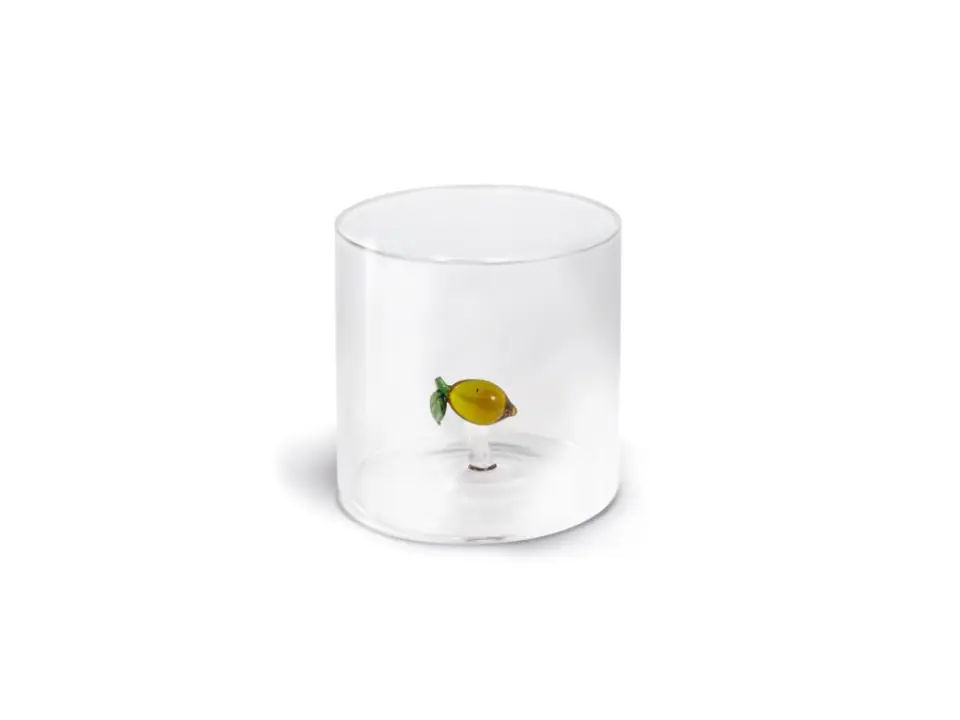 Bicchiere in vetro 250 ml, limone