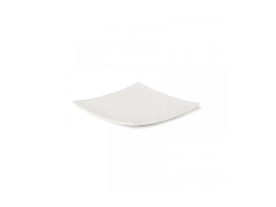Cassiopea piatto pane quadrato color avorio 12x12 cm
