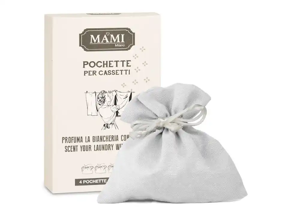 Sacchetto piccolo bianco per perle profumate - 4 pezzi