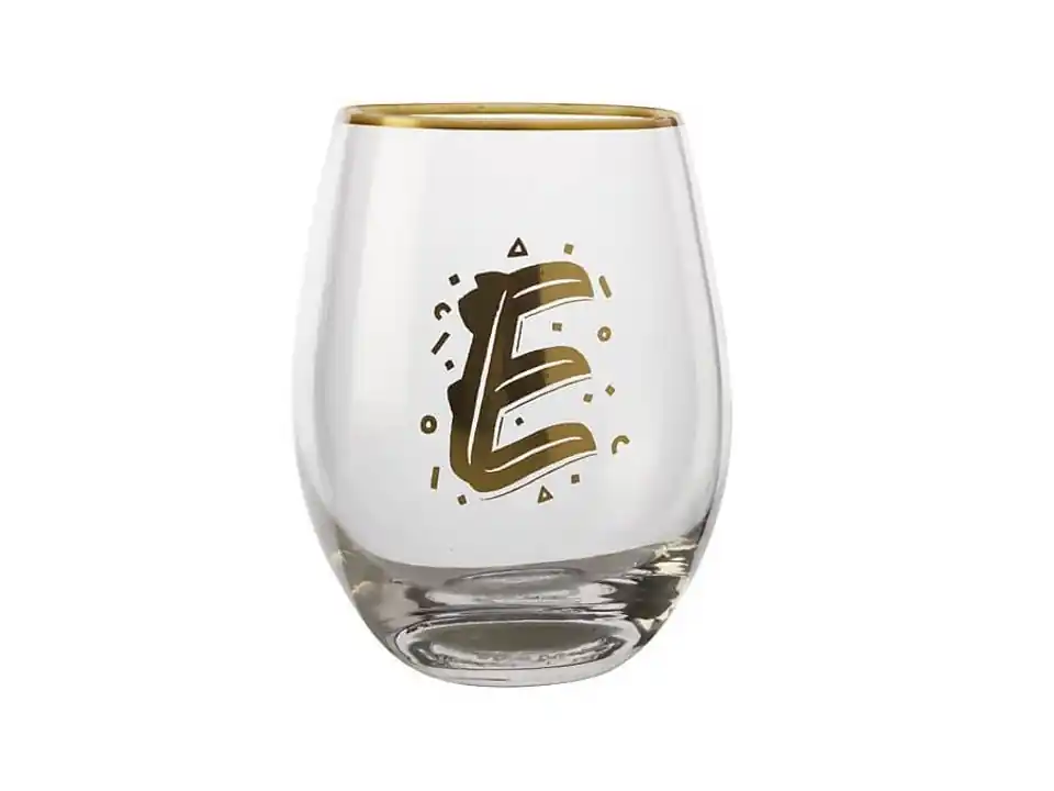 The letterettes, bicchiere lettera e 500 ml