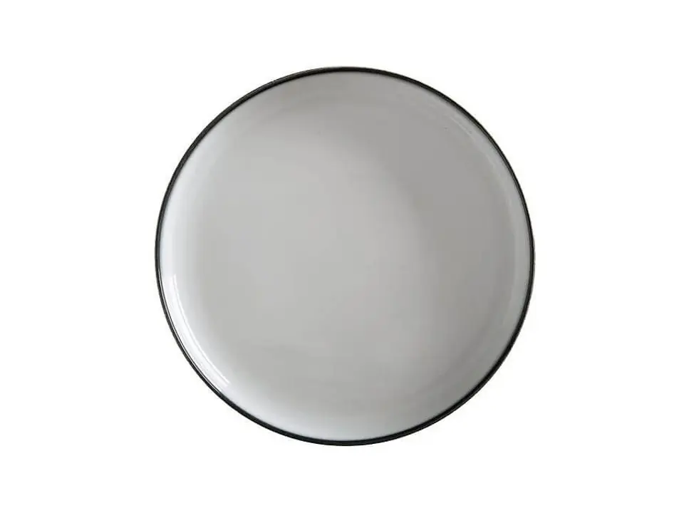 Caviar, piatto con bordo alto 33 cm granito