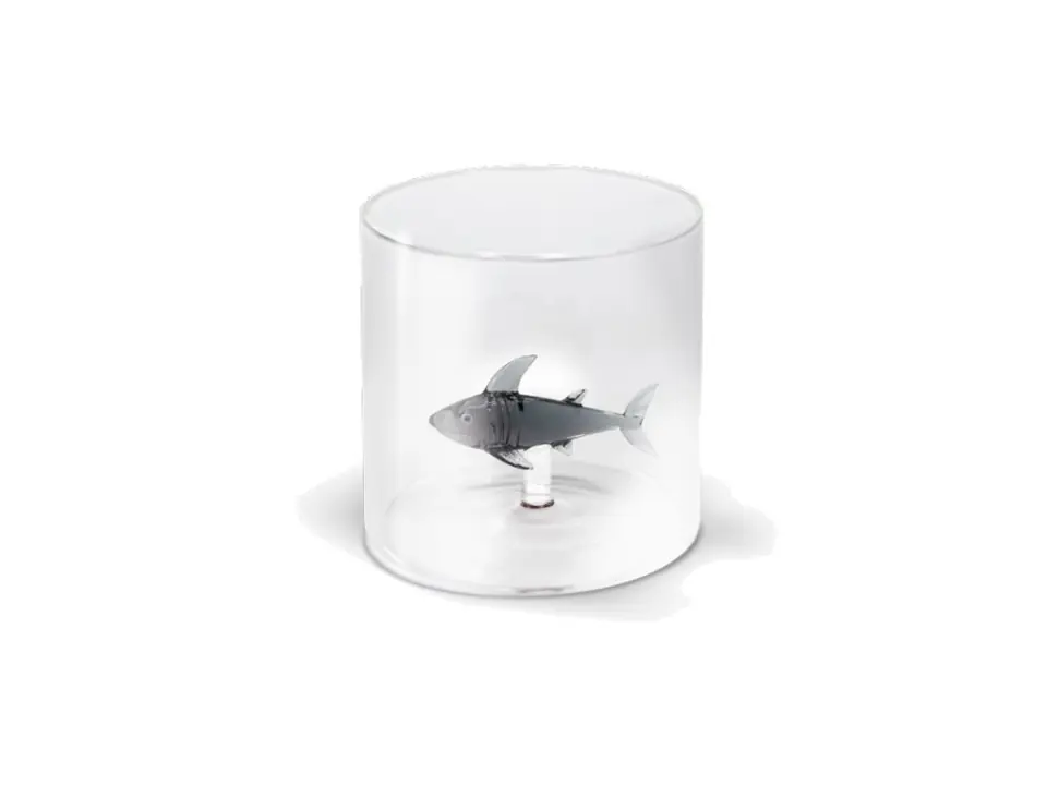 Bicchiere in vetro 250 ml, squalo