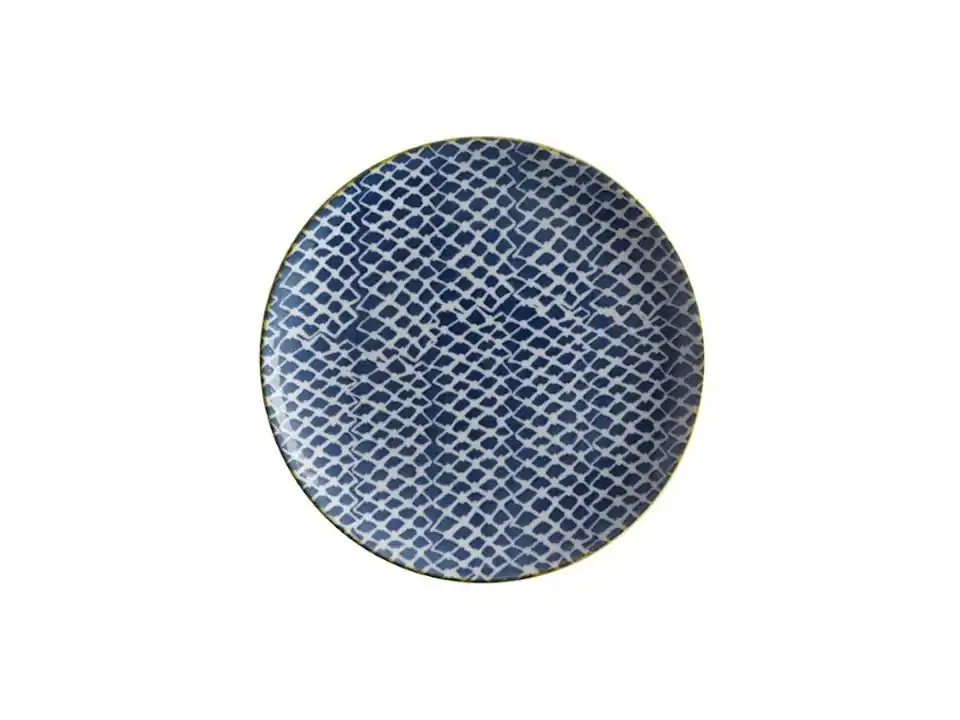 Laguna woven blue piatto 20cm