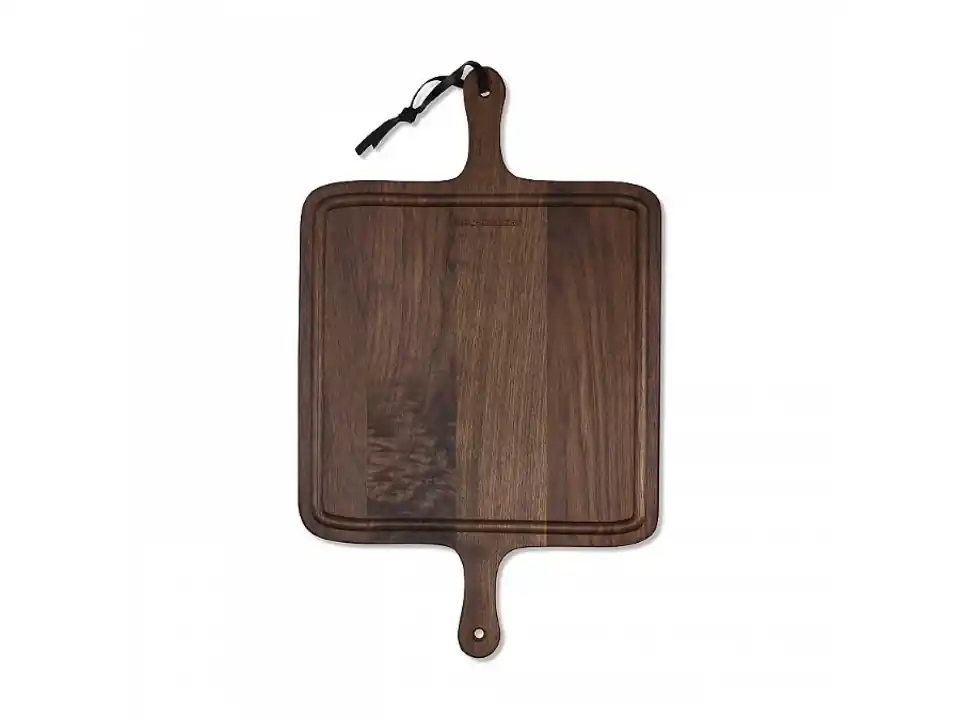 Bbq board, tagliere xl quadrato 34x55 noce