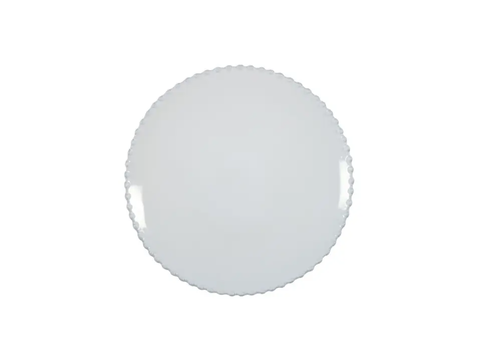 Pearl white, piatto piano 28 cm
