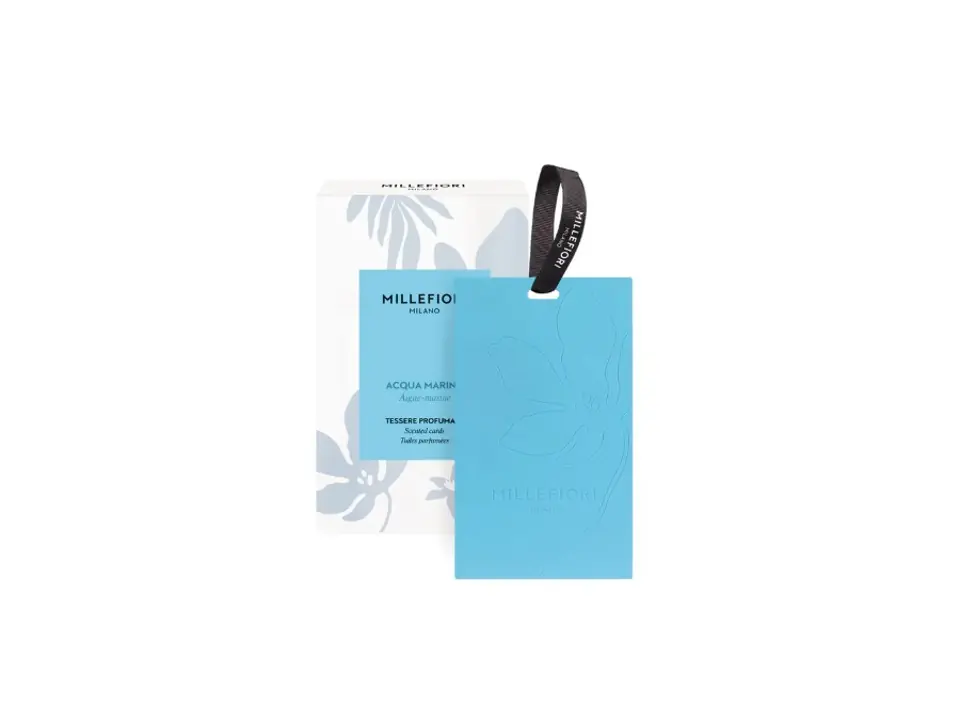 Set 3 card profumate - acqua marina