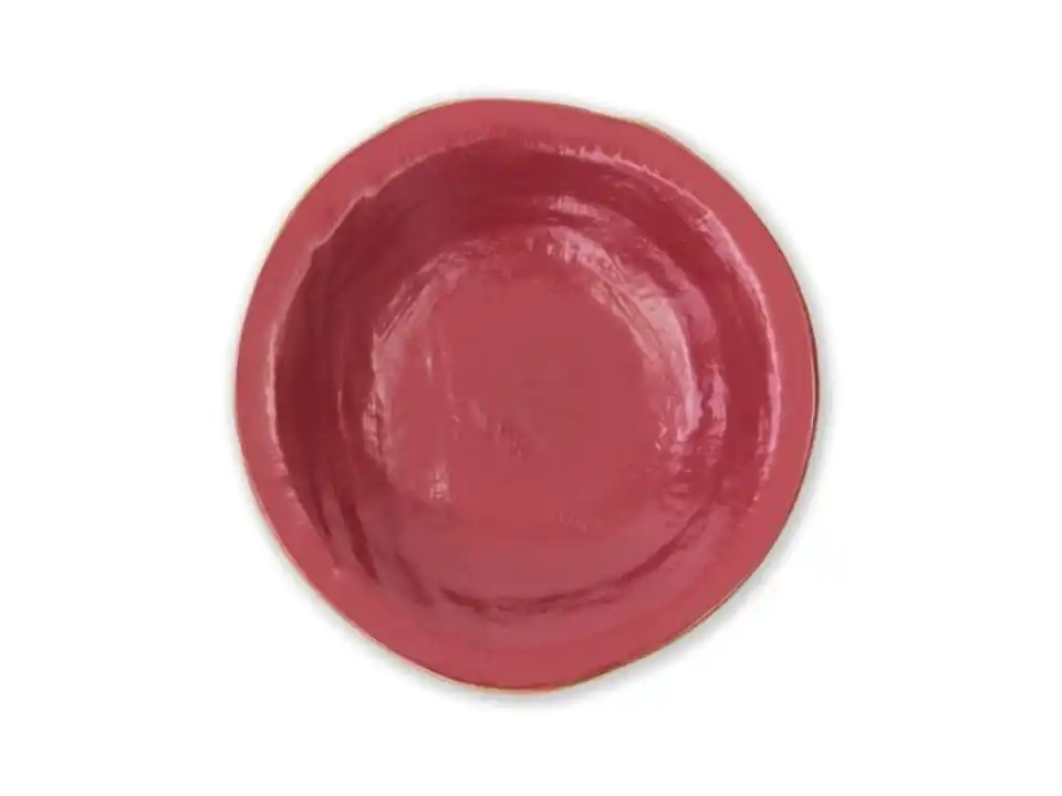 Mediterraneo, piatto fondo rosso 24 cm