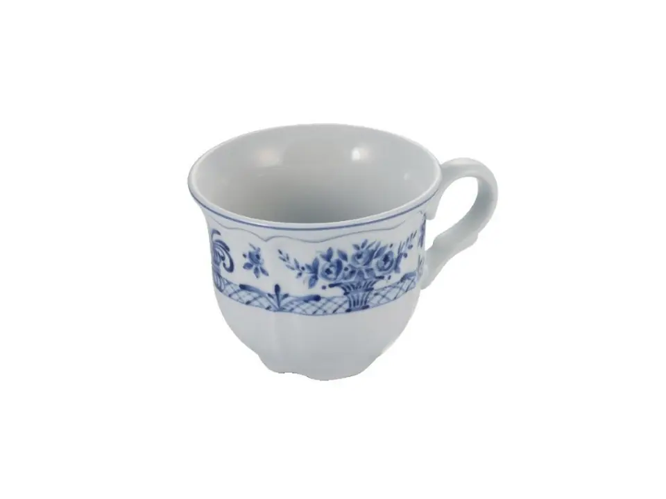 Neos anthiros, tazza da tè bianca e blu cl 20