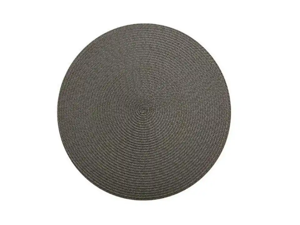 Tovaglietta rotonda grigia, 38 cm