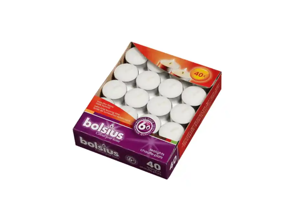 Tealight - scatola 40 pz - 6 ore