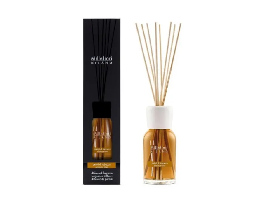 Diffusore a bastoncini 100 ml - petali di tabacco