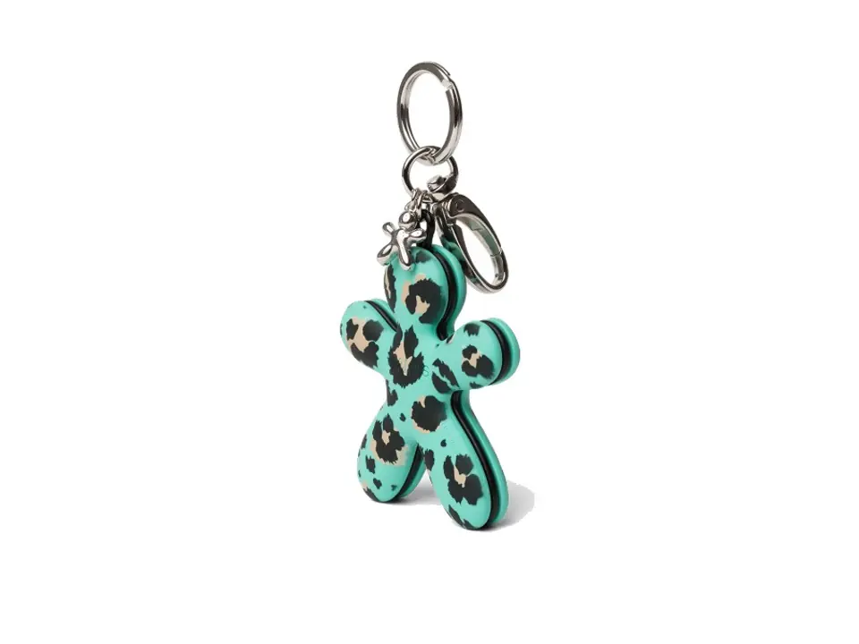 Miss kelly, portachiavi light blue animalier spicy citrus