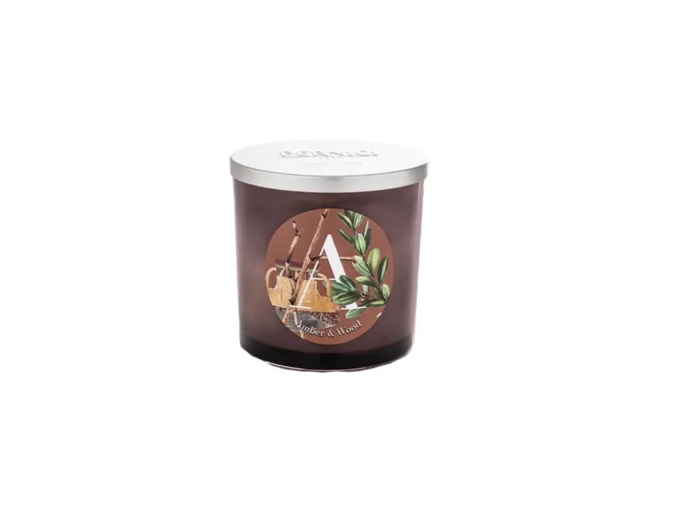 Elementi, candela 350 gr. amber & wood - a