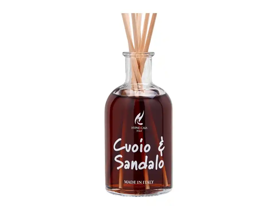Diffusore a bastoncino eco chic 500 ml - cuoio & sandalo