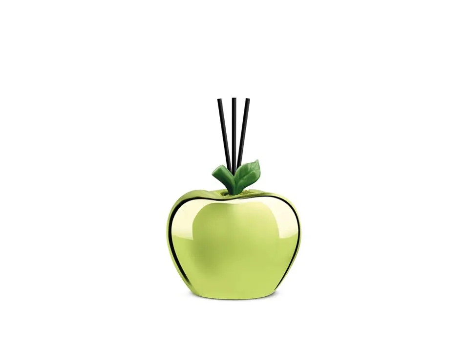 Giardino dei profumi, profumatore mela 8x8 cm - verde metallizzato