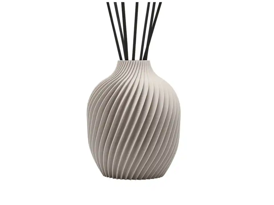 Vaso k grigio con ricarica 100 ml - latte & ambra