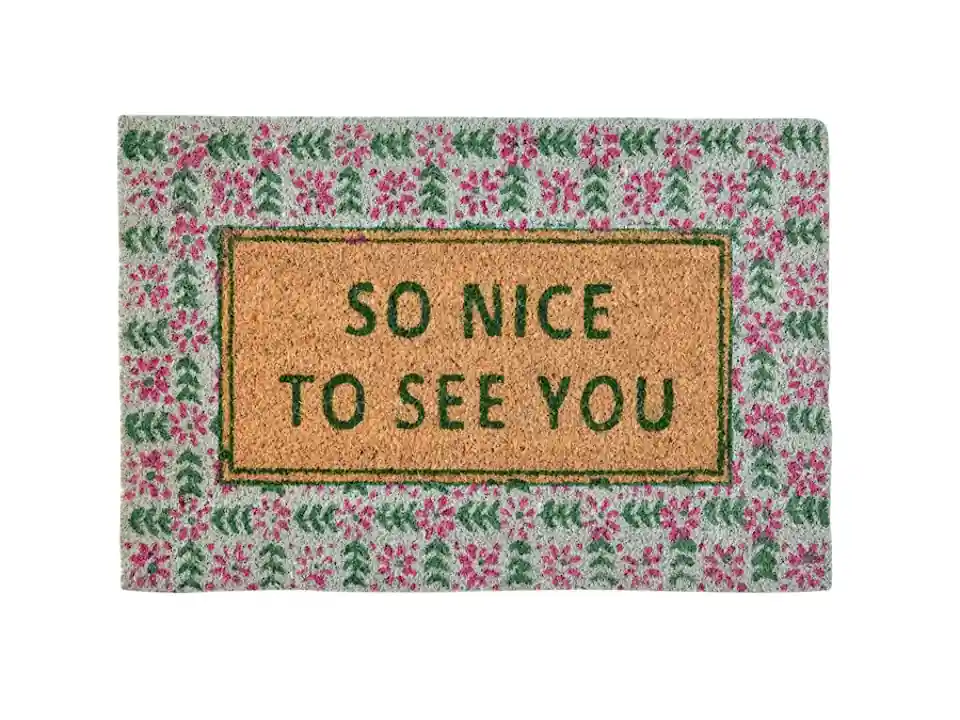 Coco door mat - zerbino so nice to see you