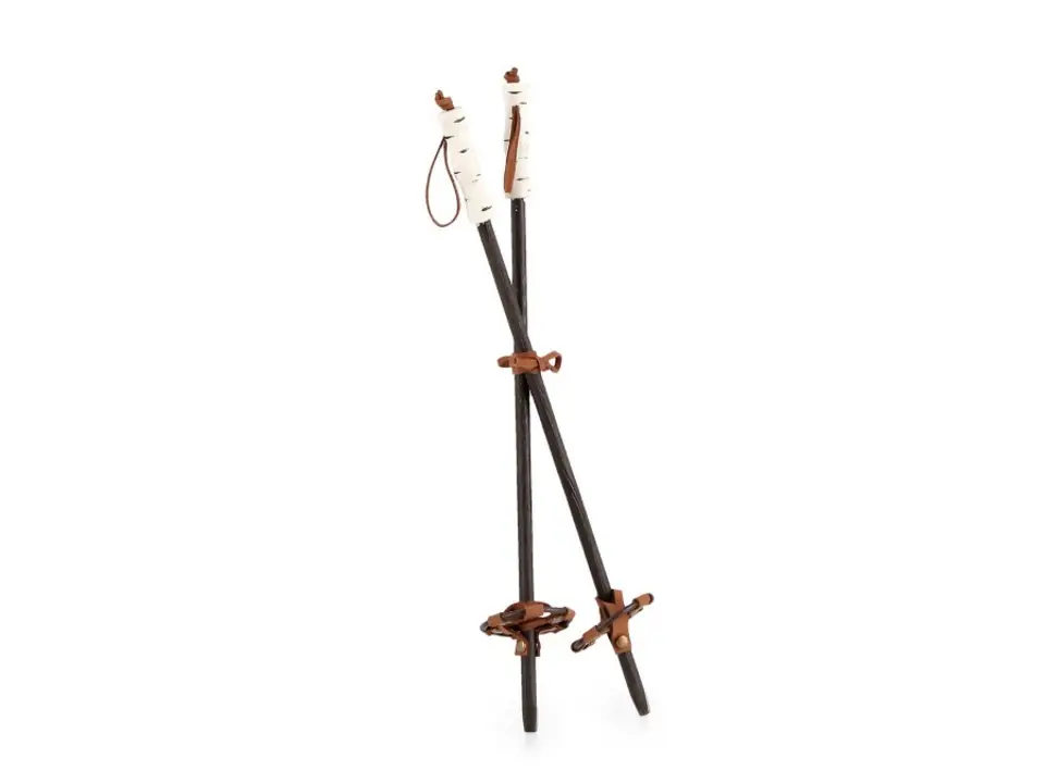 Set 2 racchette wengen marrone h38 cm