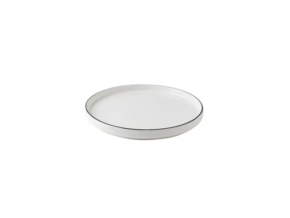 Piatto frutta filo nero, ø 20 cm