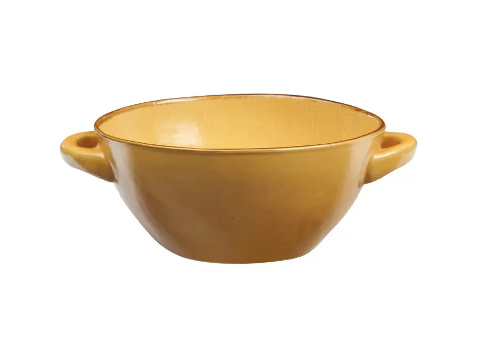 Mediterraneo, ciotola zuppa giallo 20x15