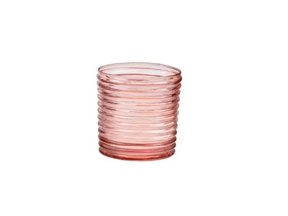 Vertigo, set 6 bicchieri acqua rosa