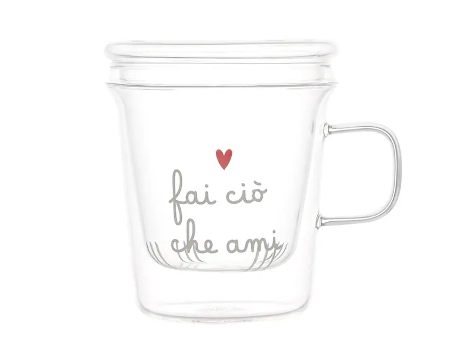 Mug con infusore fai ciò che ami