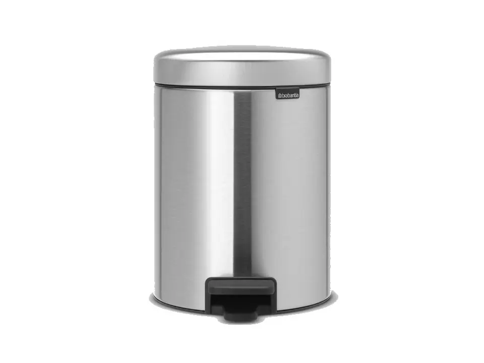 Newicon a pedale pattumiera 20 litri - matt steel