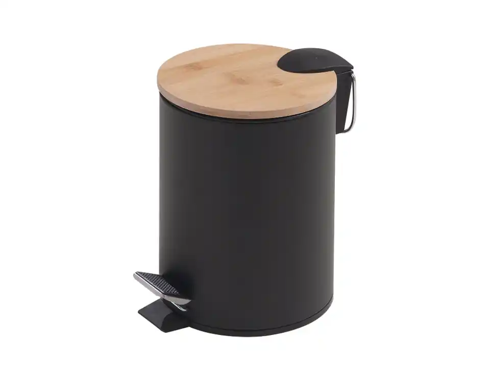Kenta bamboom poubelle 3lt nero matt/bambù