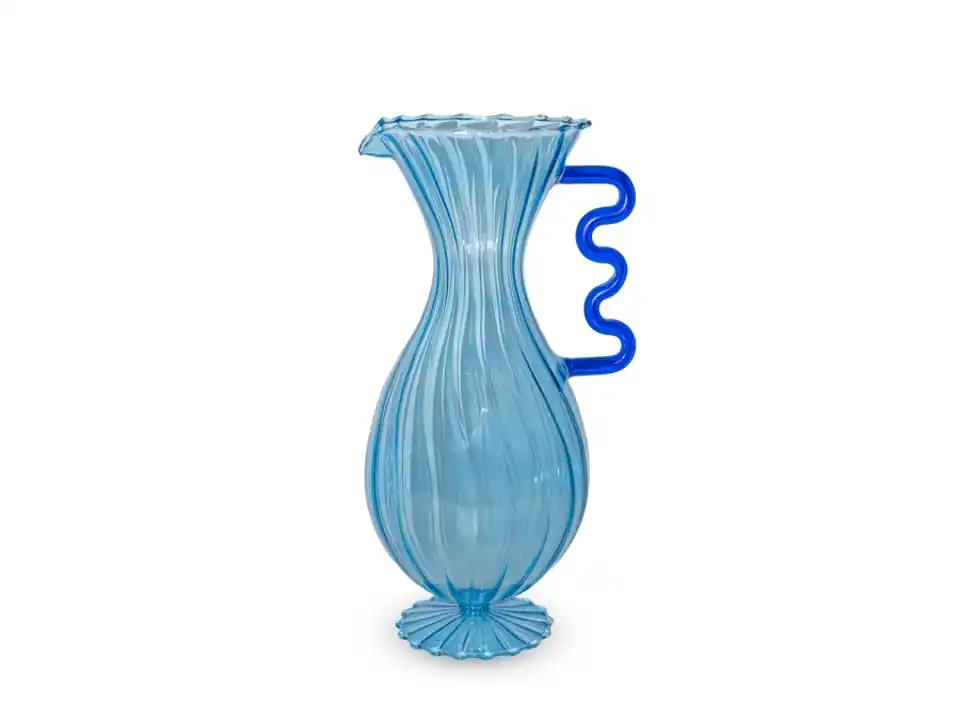 Caraffa in vetro, 1,4 lt, azzurro