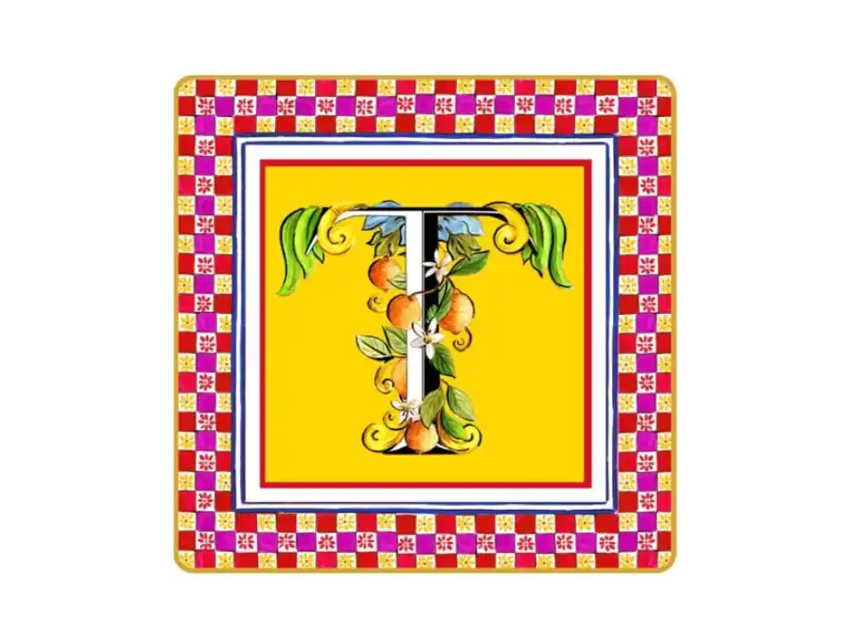 Ortigia - svuotatasche mini 15x15, lettera t