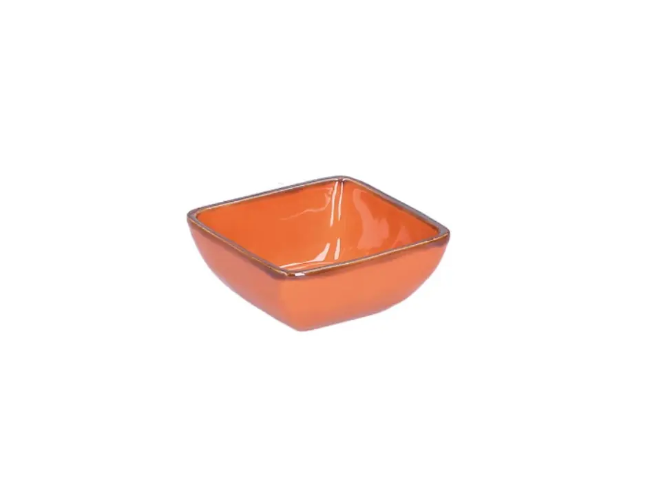 Concerto arancione, ciotolina quadrata, 8 cm