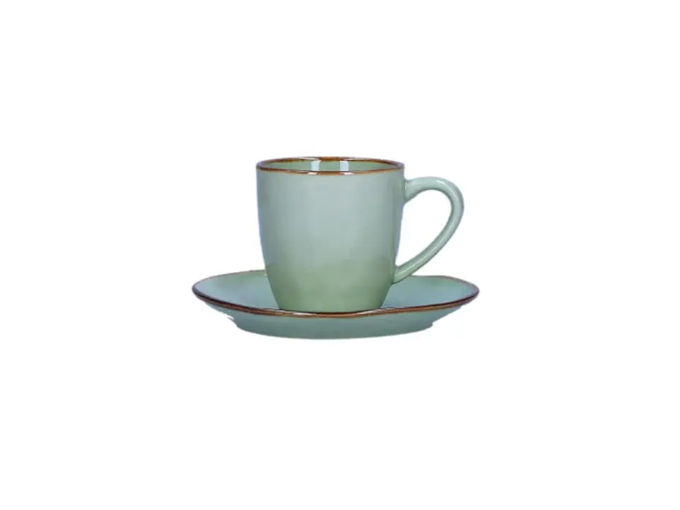 Concerto tè verde, tazza caffè con piattino, 90 cc