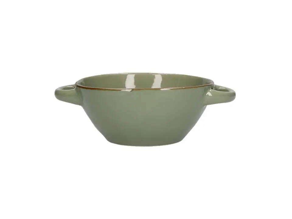 Concerto verde oliva, ciotola zuppa con manici 600 cc