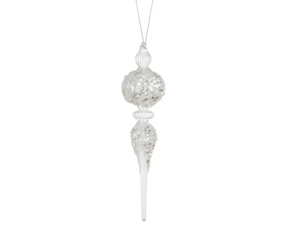 Gioielli di ghiaccio, pendente bianco ø6 cm