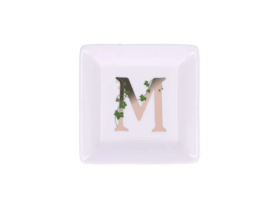 Adorato, piattino quadrato "m"
