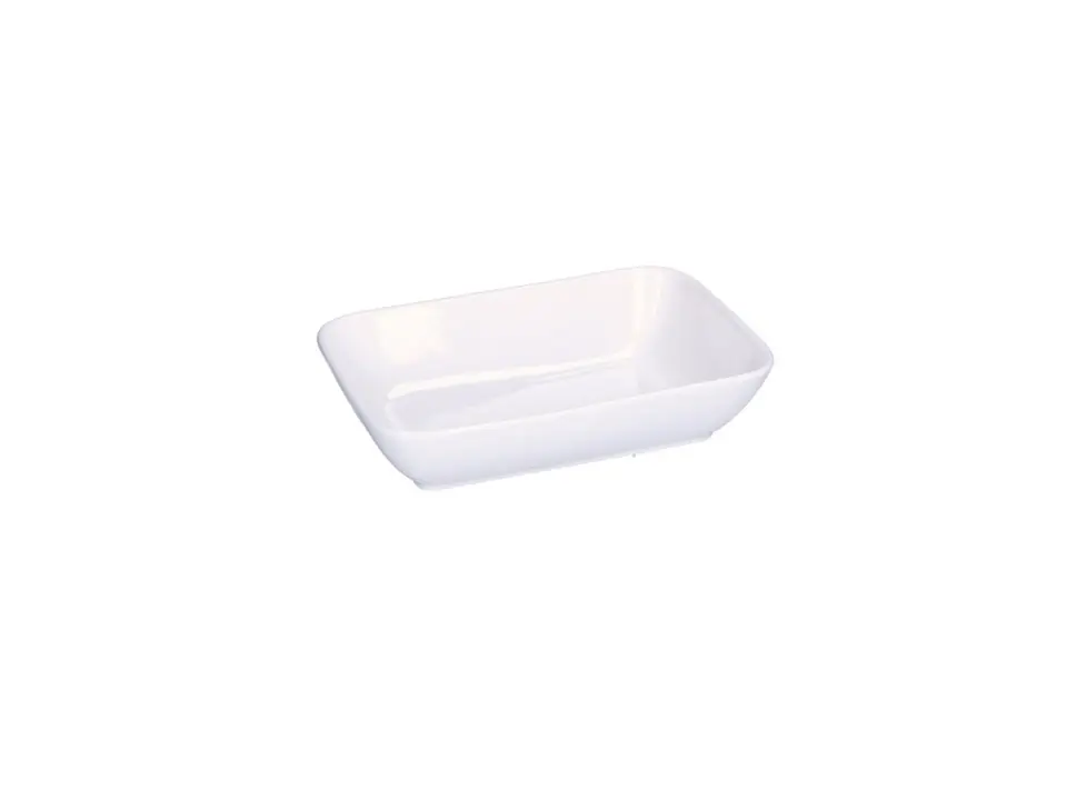 Essenziale, piatto rettangolare fondo 22x15xh5,5 cm
