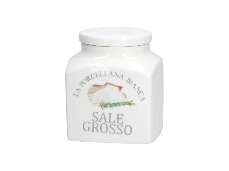 Conserva, barattolo sale grosso 12x12xh13,5 cm, 1100 cc