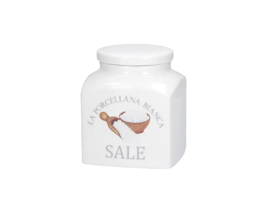 Conserva, barattolo sale 12x12xh13,5 cm, 1100 cc