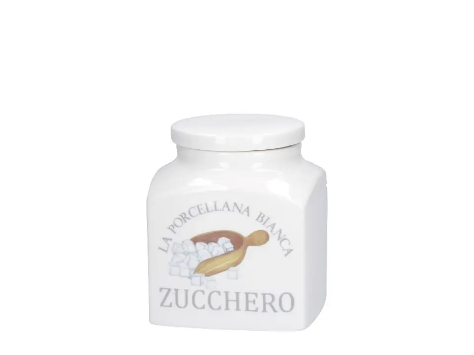 Conserva, barattolo zucchero 11,5x11,5xh14,5 cm, 1100 cc