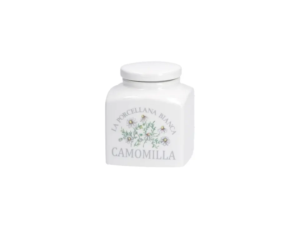Conserva, barattolo camomilla 9,5x9,5xh11,5 cm, 500 cc