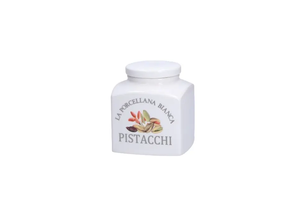 Conserva, barattolo pistacchi 9,5x9,5xh11,5 cm, 500 cc