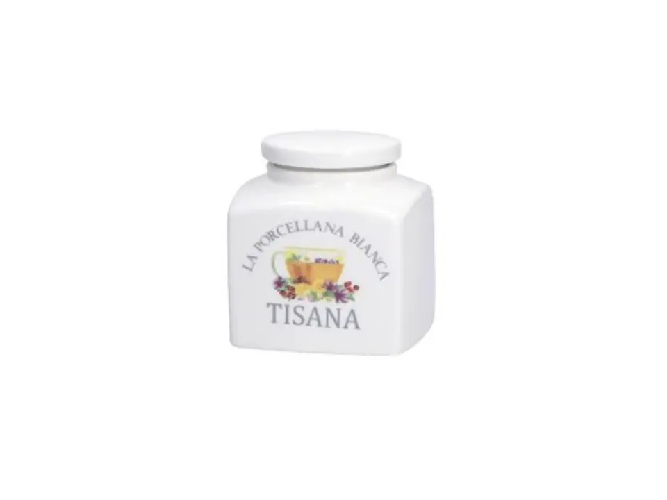 Conserva, barattolo tisana 9,5x9,5xh11,5 cm, 500 cc