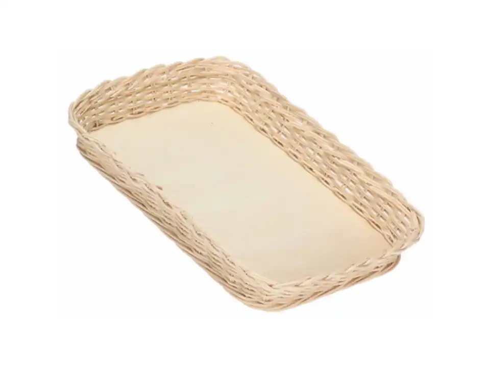Supporto anghiari teglia rettangolare stondata 39x25 cm midollino