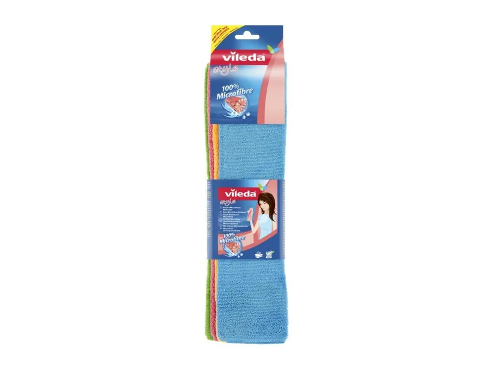 Set 4 Panni in Microfibra Style - Vileda