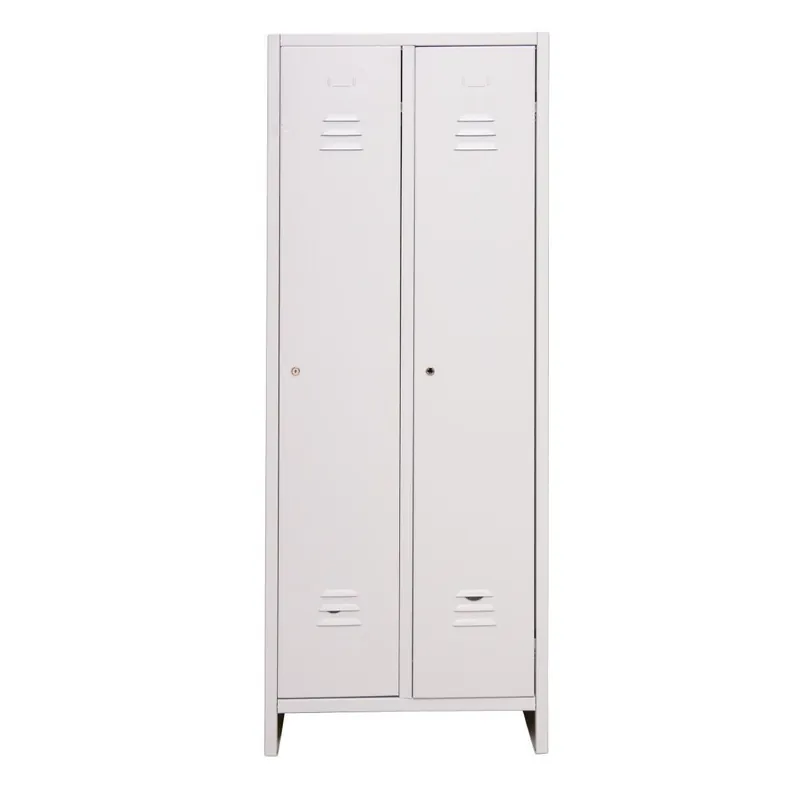 Armadio spogliatoio multiuso 2 scomparti in metallo 66x33x175