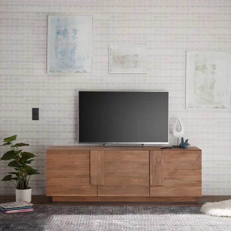 Mobile moderno porta tv 3 ante Jupiter rovere