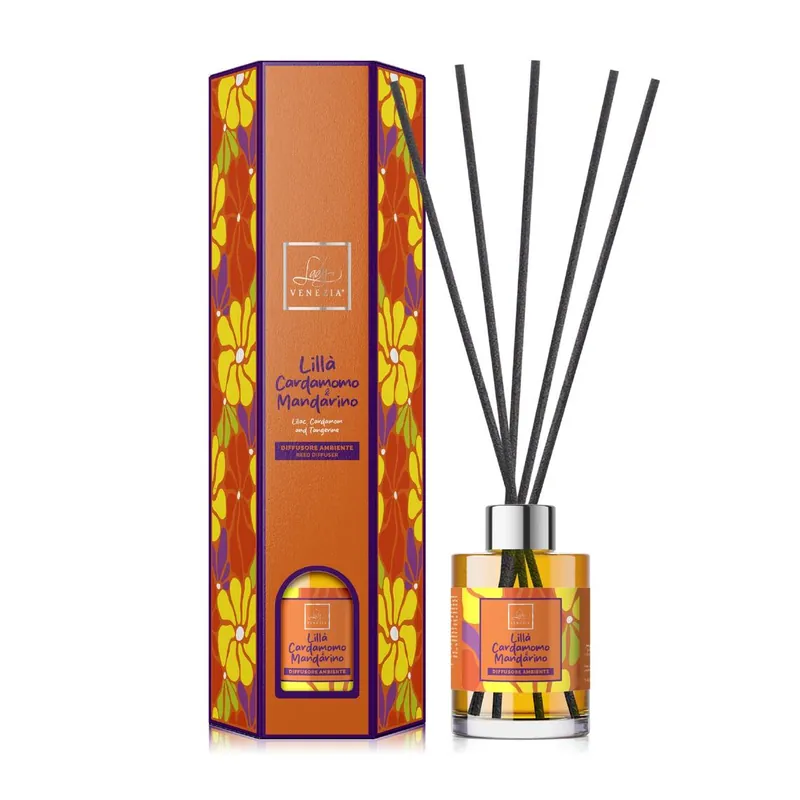 Profumatore Cardamomo e Mandarino per Ambiente Bloom con Bastoncini 140 ml