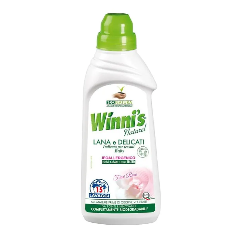 Detersivo liquido ipoallergenico Winni‘s per lana e delicati 750 Ml