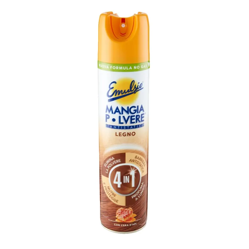 Emulsio detergente mangiapolvere per legno e porte con c‘era d‘api 400 ML