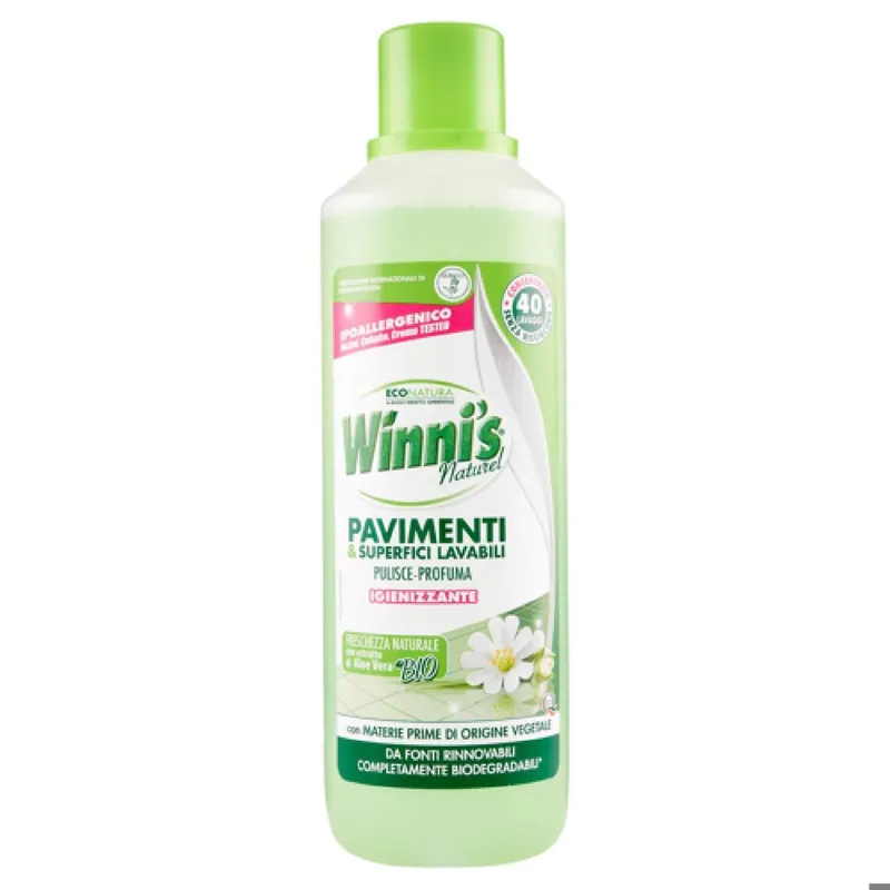Detersivo liquido ipoallergenico Winni‘s per pavimenti 1 litro